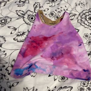 Pink blue purple active top